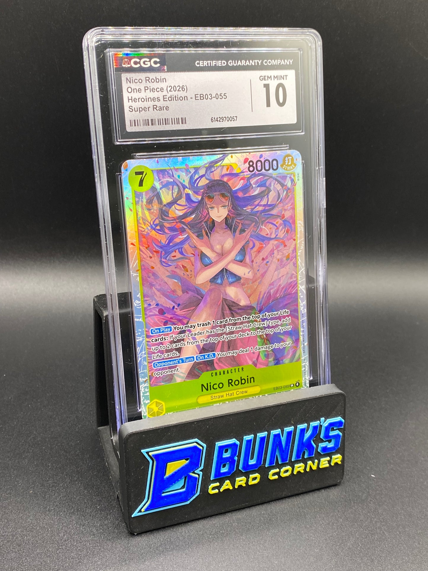 Nico Robin Super Rare EB03-055 CGC 10