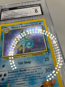 CGC 8 Misty’s Seadra PRERELEASE Promo Gym Heroes
