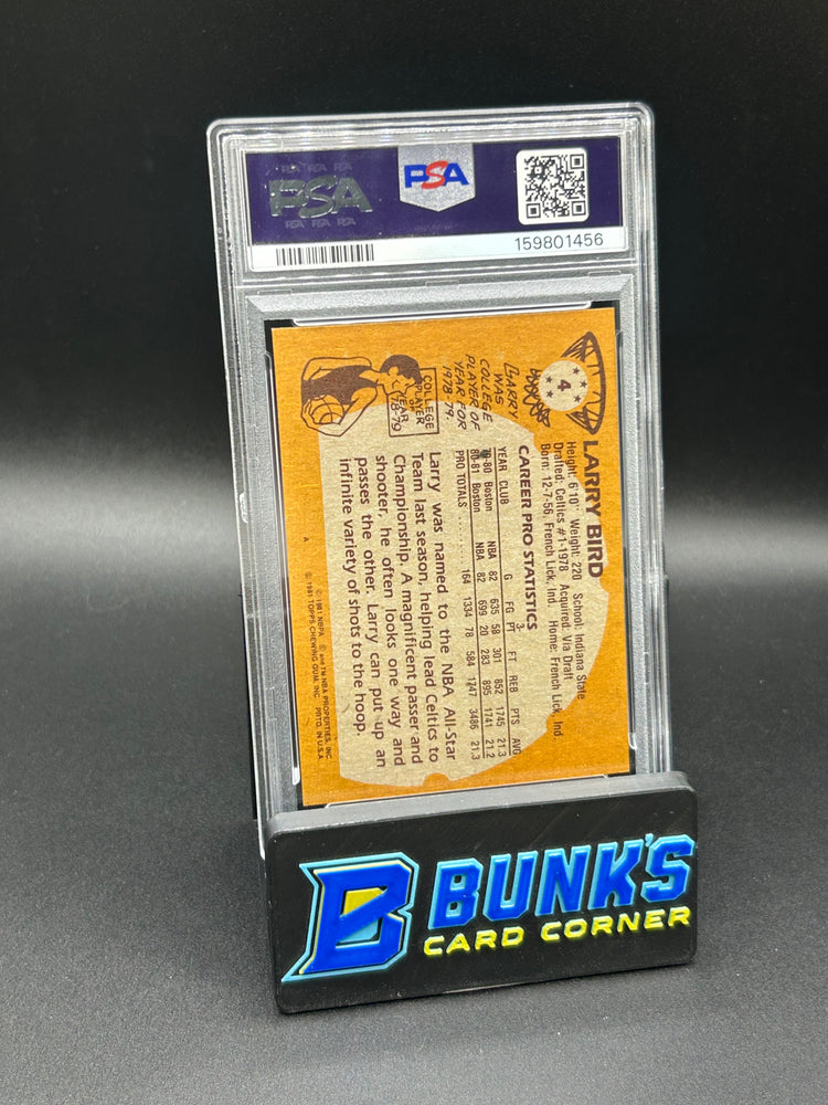1981 Larry Bird Topps PSA 6