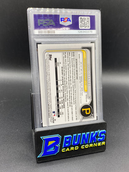2024 Paul Skenes Chrome Prospects Ref 377/499 PSA 9