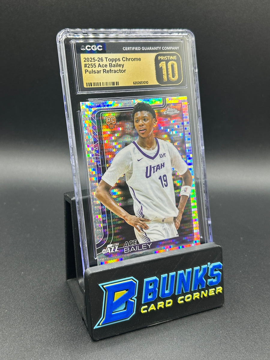 2025-26 Ace Bailey Topps Chrome Pulsar Refractor Rc CGC Pristine 10