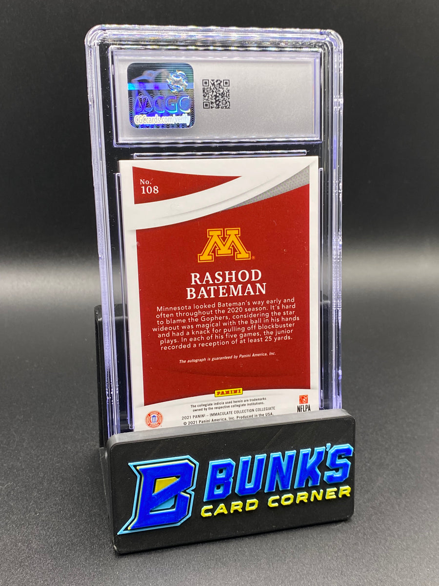 2021 Rashod Bateman Auto Immaculate Collection 15/99 CGC 9/10