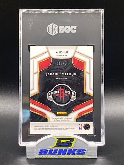 2022-23 Jabari Smith Jr. AUTOGRAPHED Rookie Card 1/49 (Box B6)