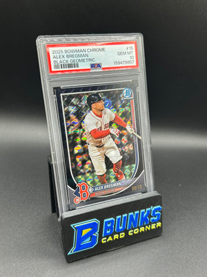 2025 Alex Bregman Bowman Chrome Black Geometric 9/10 PSA 10