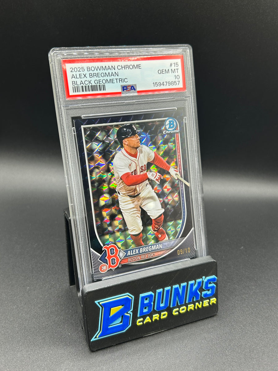 2025 Alex Bregman Bowman Chrome Black Geometric 9/10 PSA 10