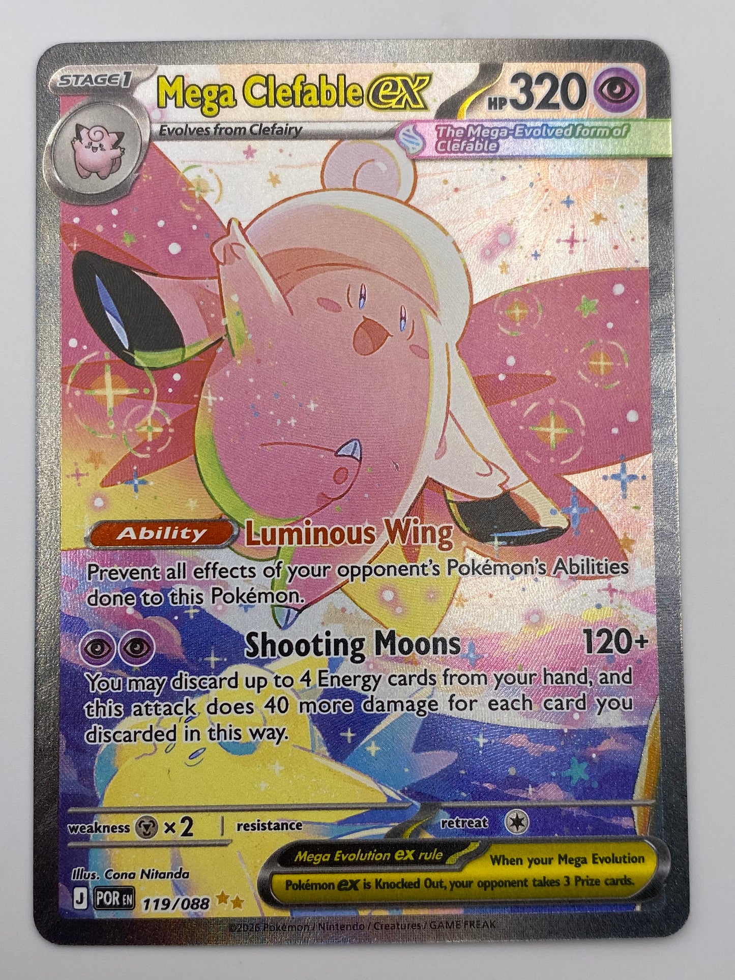 Mega Clefable Ex SIR Perfect Order NM