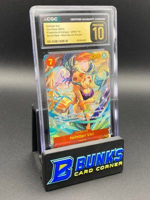 Nefeltari Vivi Secret Rare Alt Art Parallel OP04 CGC PRISTINE 10