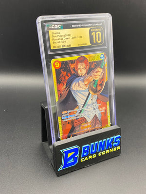 Shanks Secret Rare OP01-120 CGC PRISTINE 10