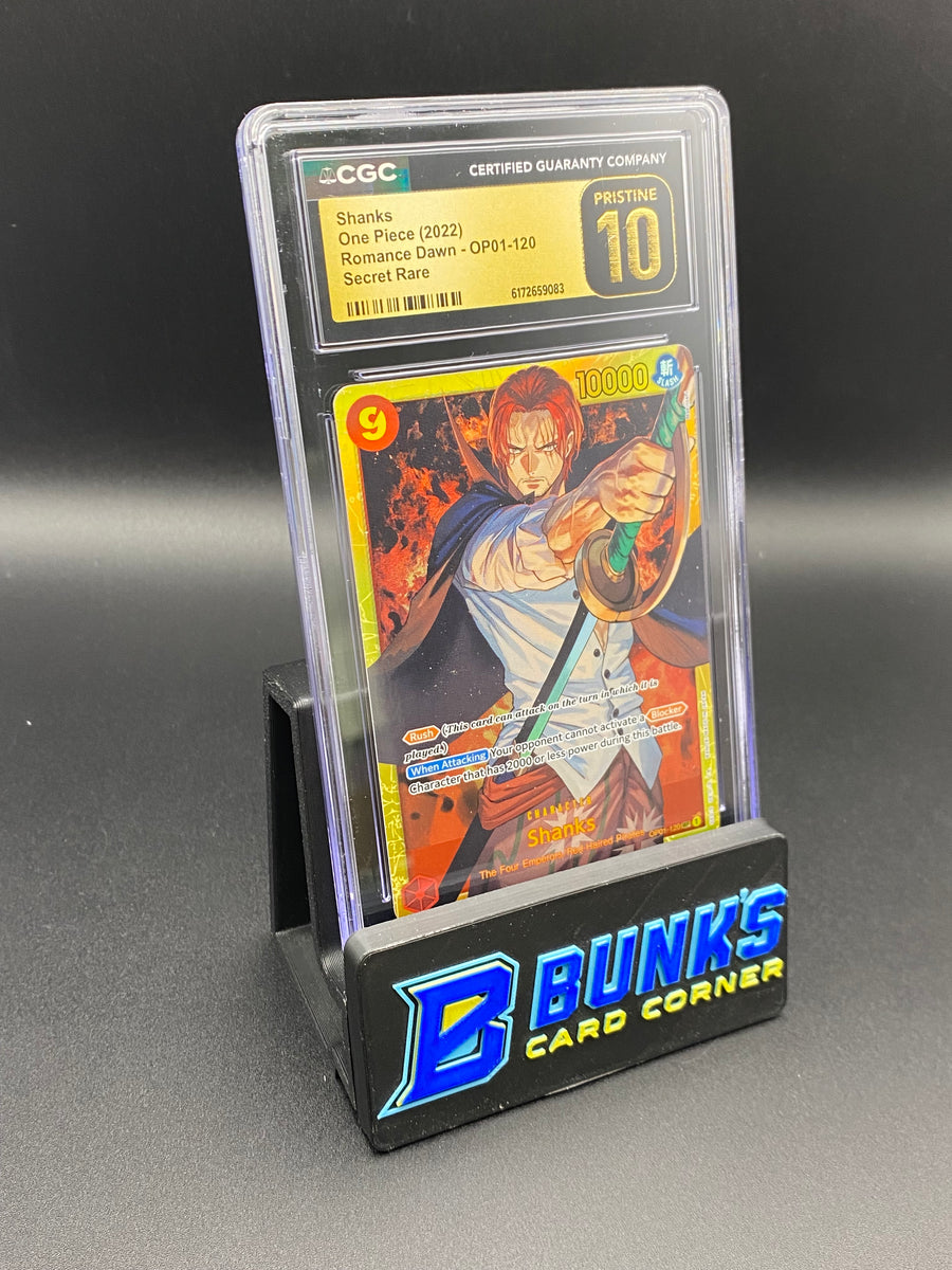 Shanks Secret Rare OP01-120 CGC PRISTINE 10