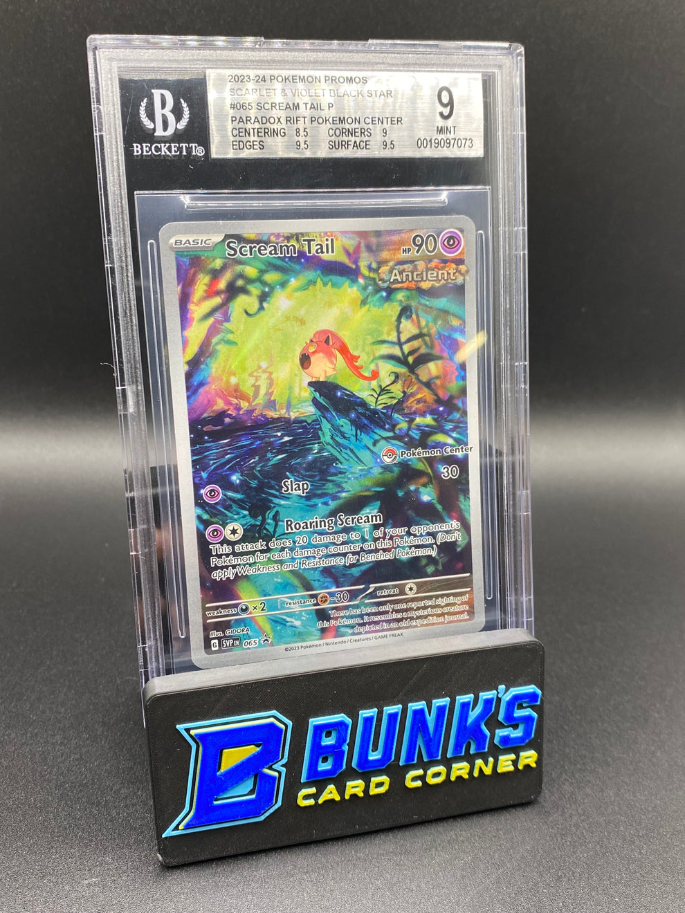 Scream Tail Promo Pokemon Center Beckett 9 – Bunk's Card Corner