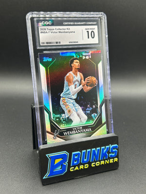 2026 Victor Wembanyama Topps Collector Kit CGC 10