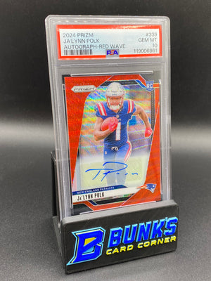 2024 Ja'Lynn Polk Auto Red Wave 114/149 PSA 10