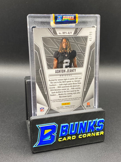 2025 Ashton Jeanty 45/99 Rookie Phenom Auto Rc