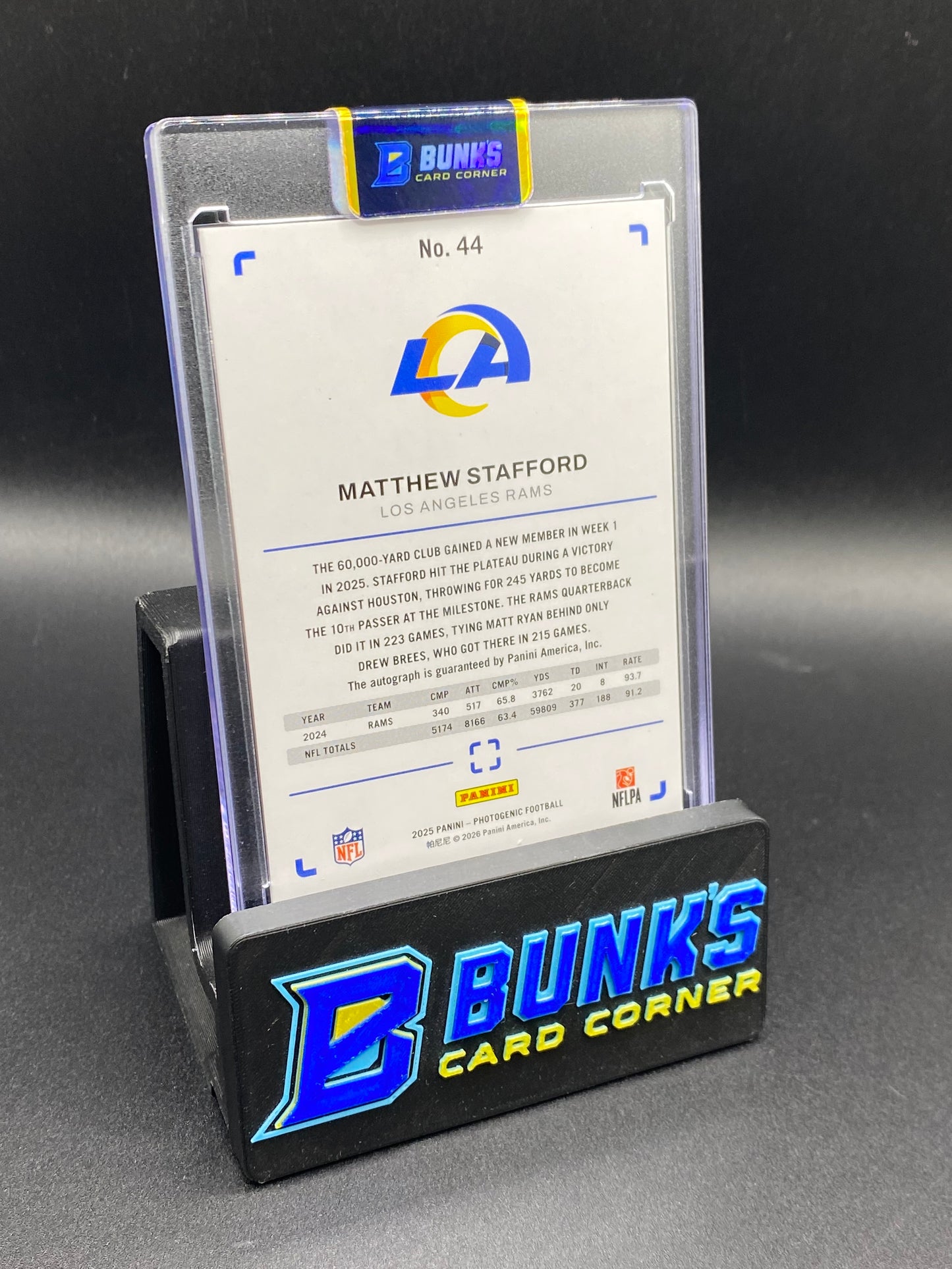 2025 Matthew Stafford Photogenic Auto 14/25