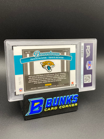2025 Travis Hunter Duos Gold Downtown 9/10 PSA 10