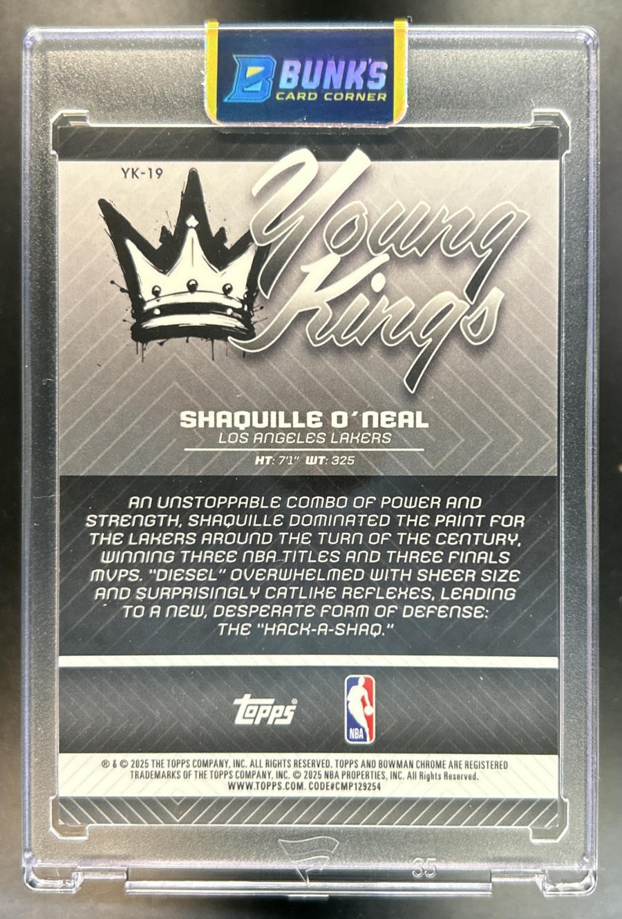 Shaquille O'Neal back image