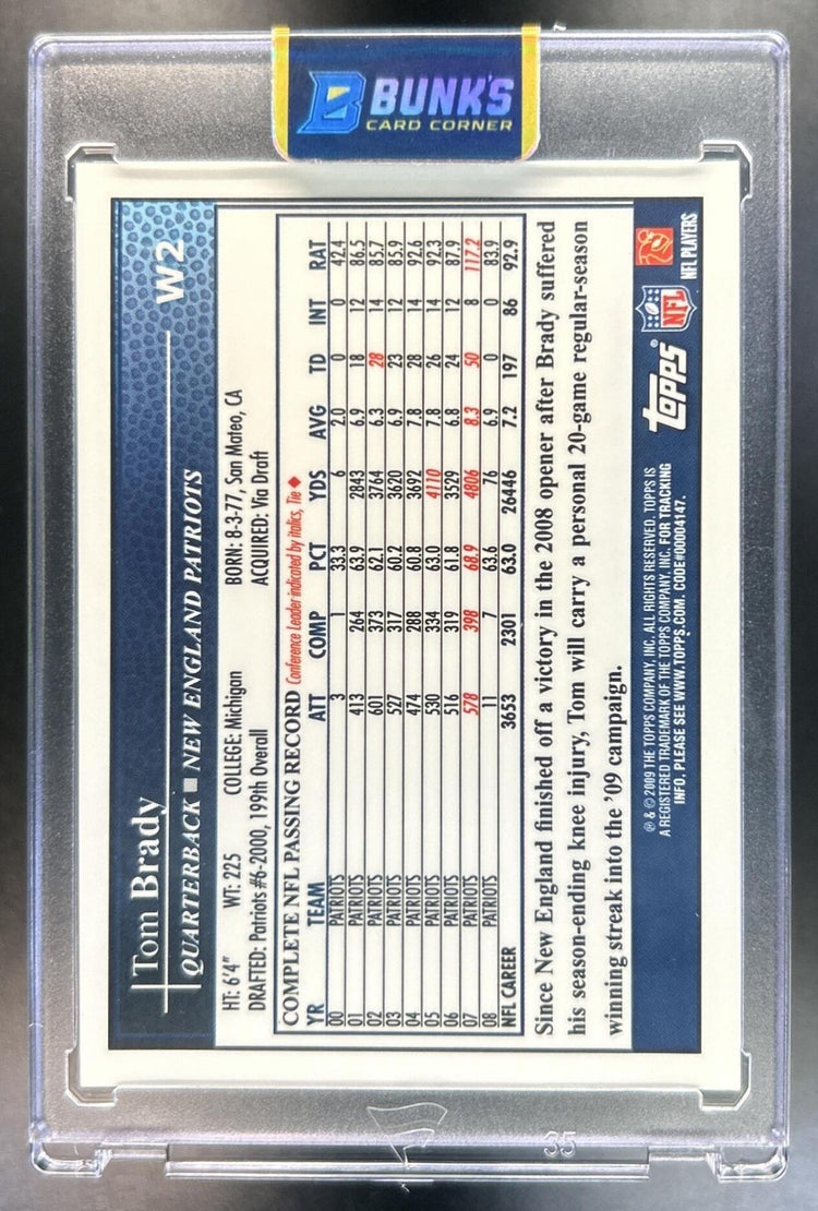 Tom Brady 2009 Topps Chrome Gold Refractor Patriots