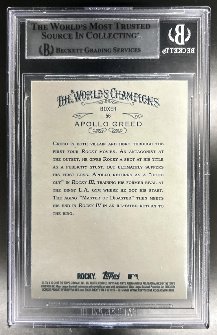 2015 Topps Allen & Ginter Apollo Creed #56 Beckett Auto Authentic