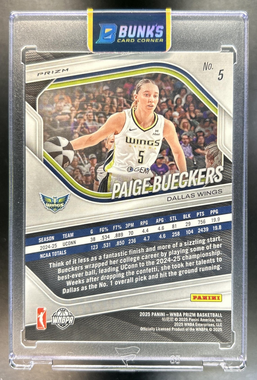 Paige Bueckers back image