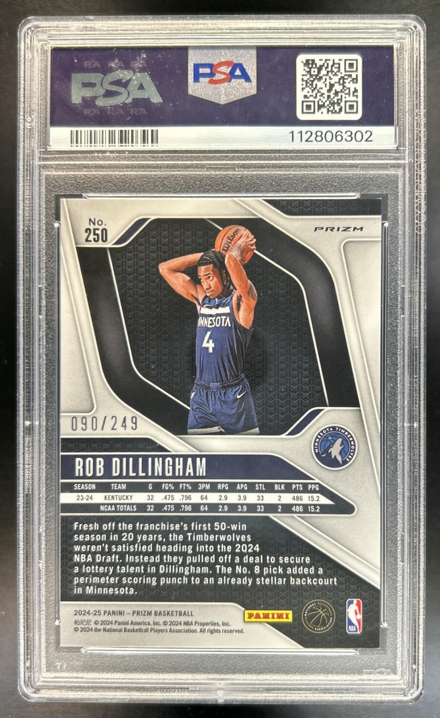 Rob Dillingham back image