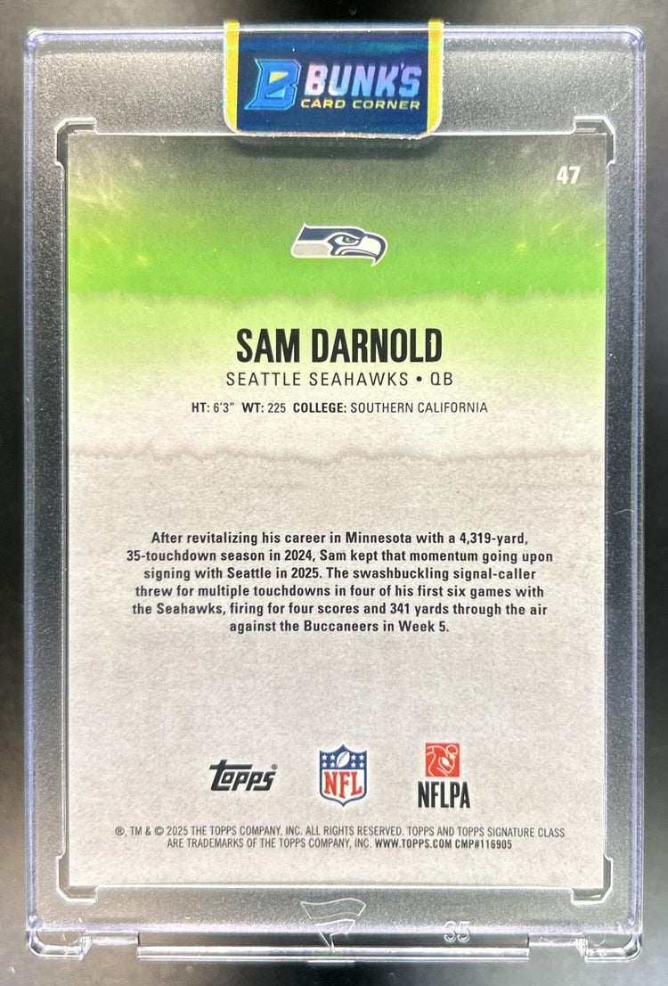 Sam Darnold back image