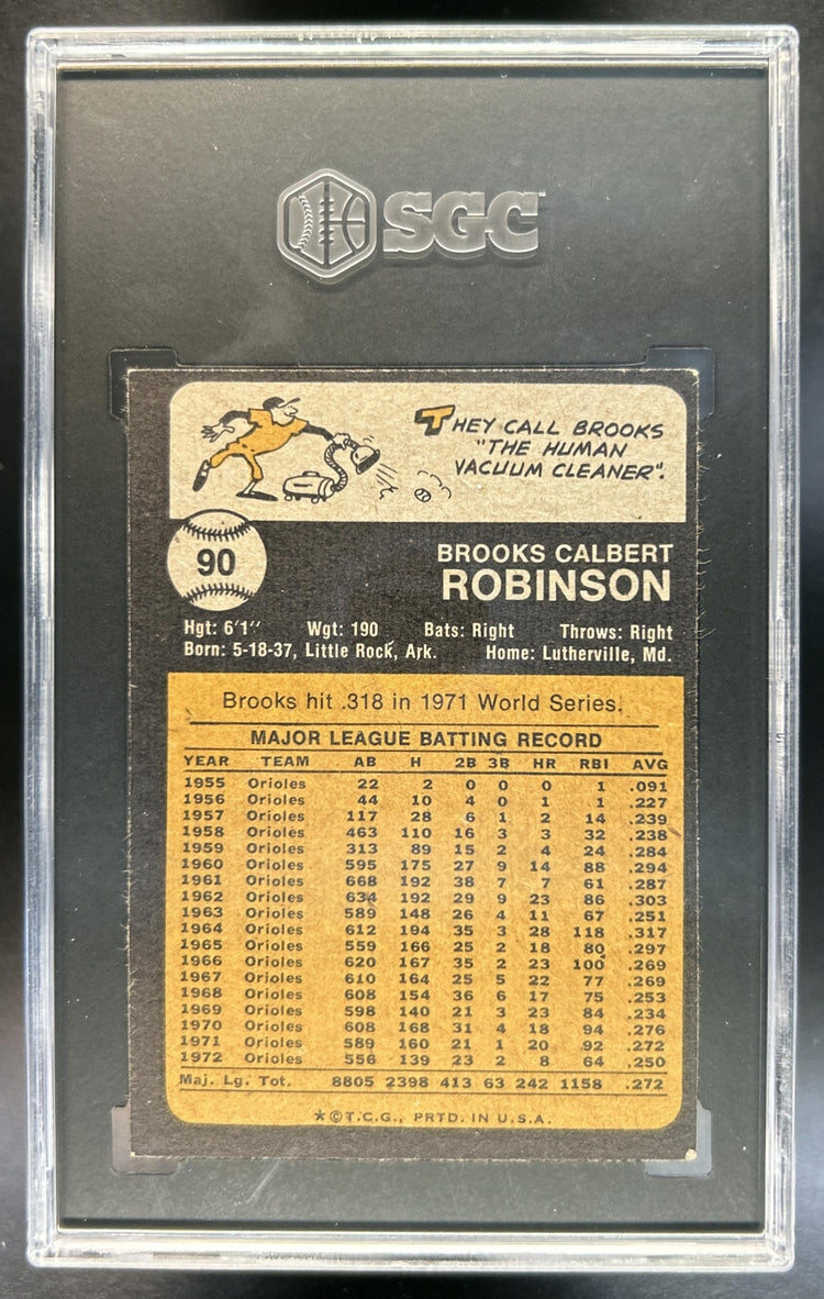Brooks Robinson 1973 Topps #90 - Orioles SGC 5