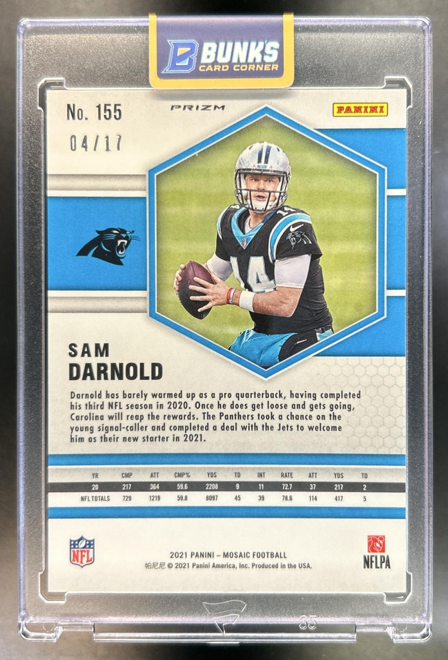 Sam Darnold back image