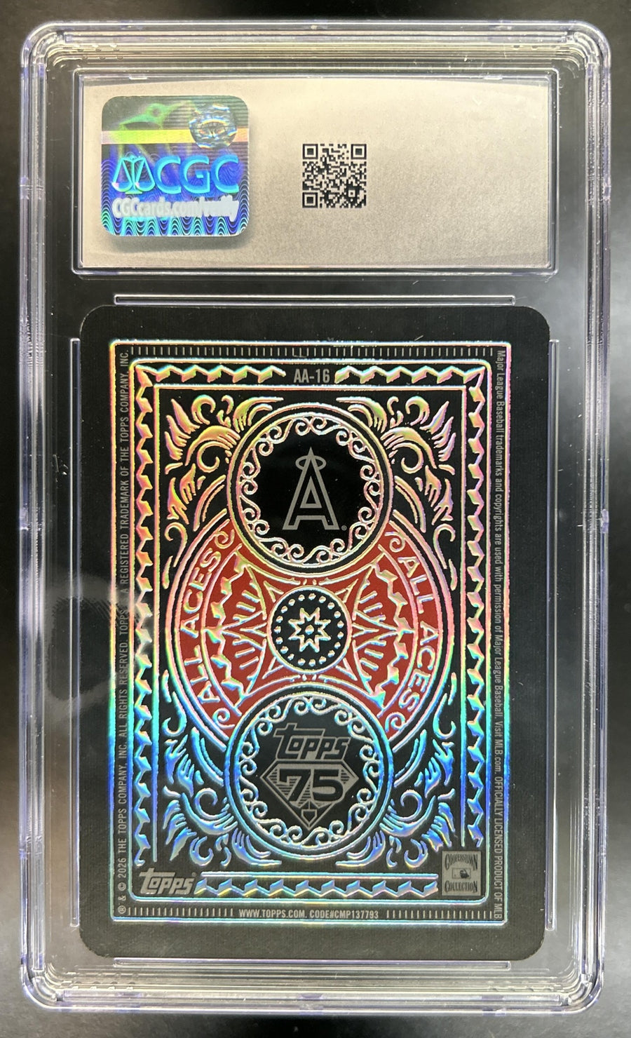 Nolan Ryan 2026 Topps Series 2 #AA-16 All Aces SSP Angels CGC 10 *Pop. 1*