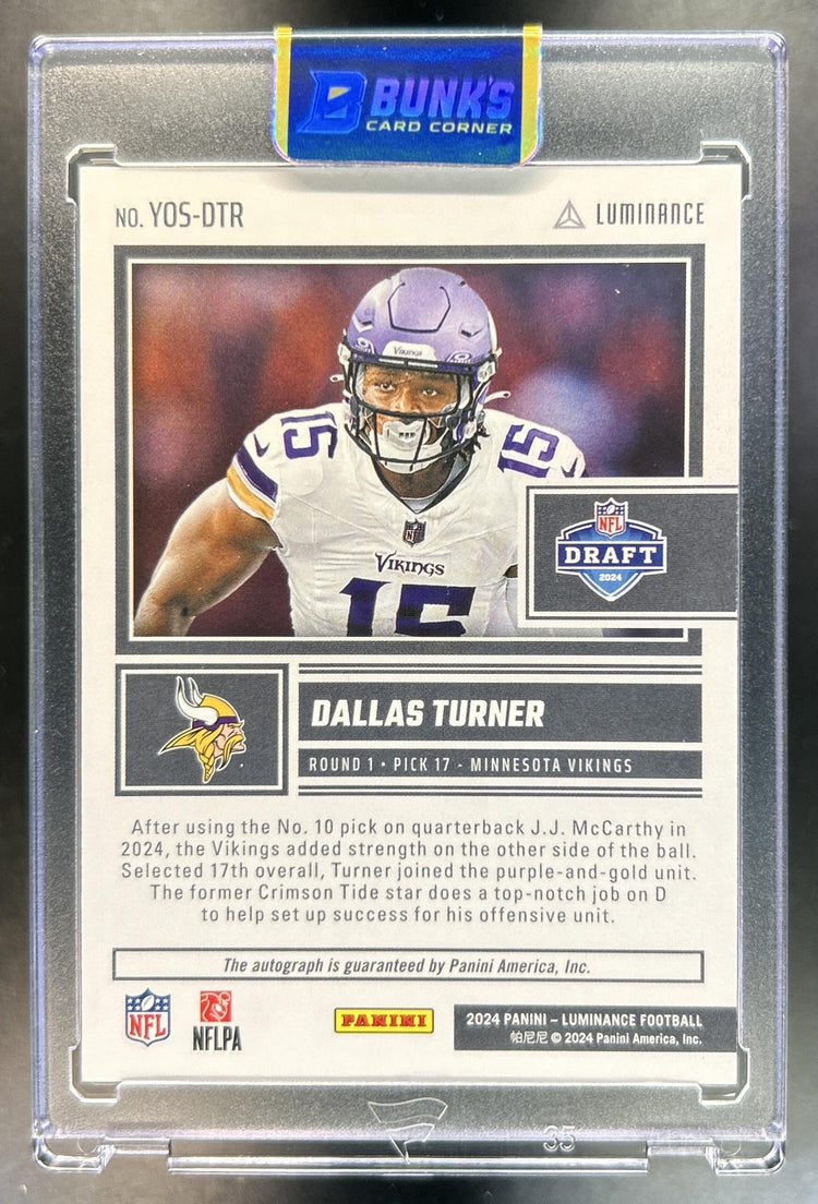 Dallas Turner back image