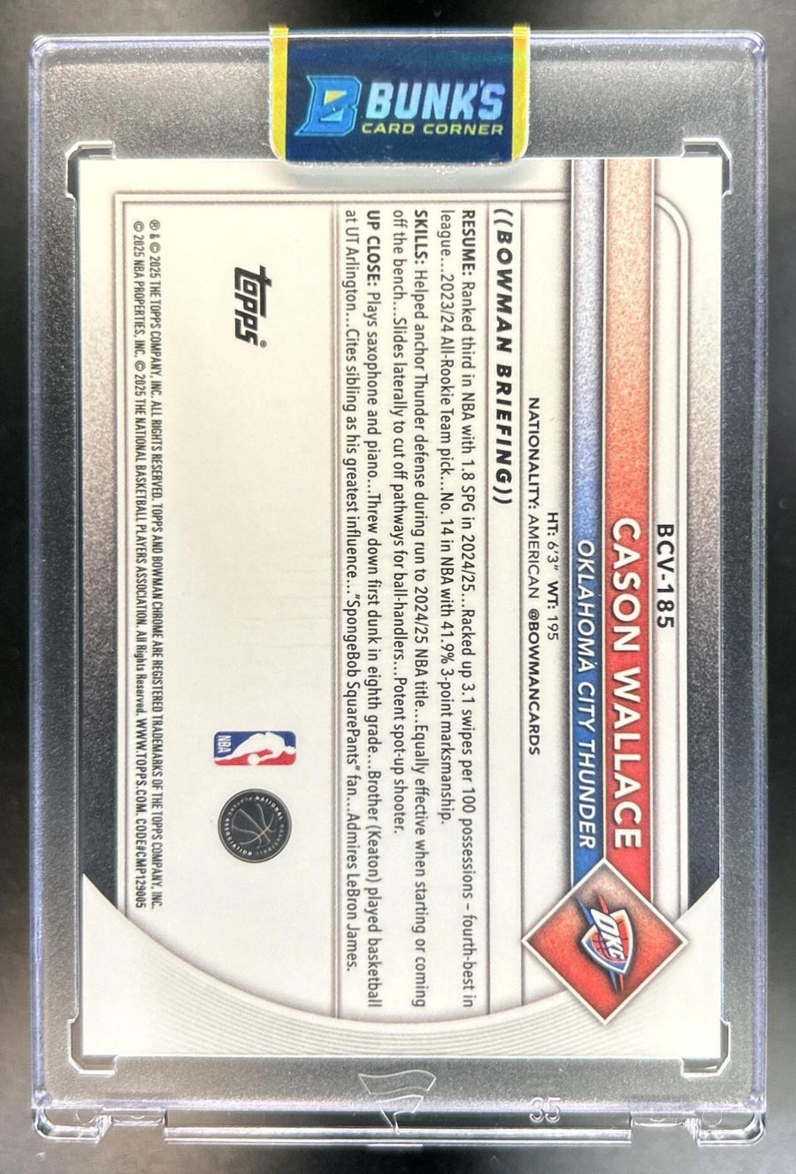 Cason Wallace back image