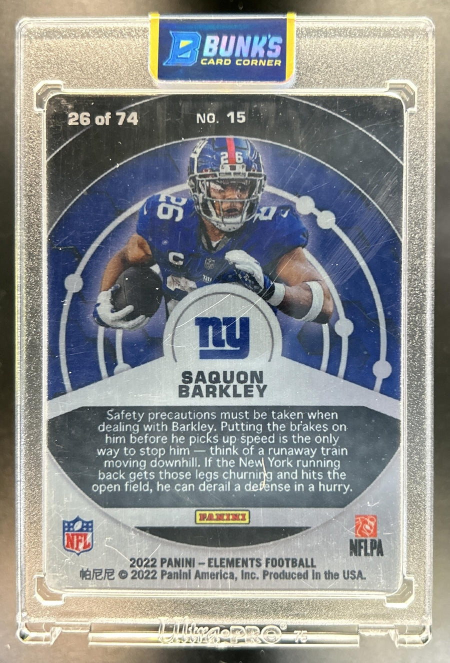 Saquon Barkley back image