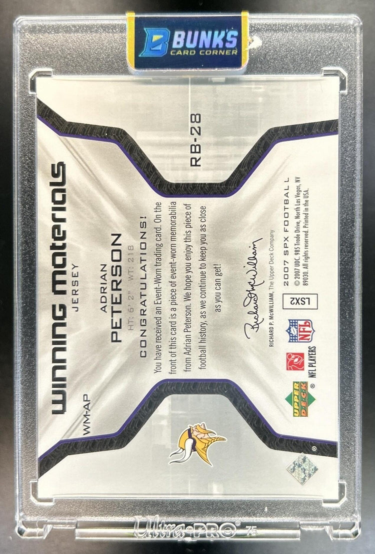 Adrian Peterson back image