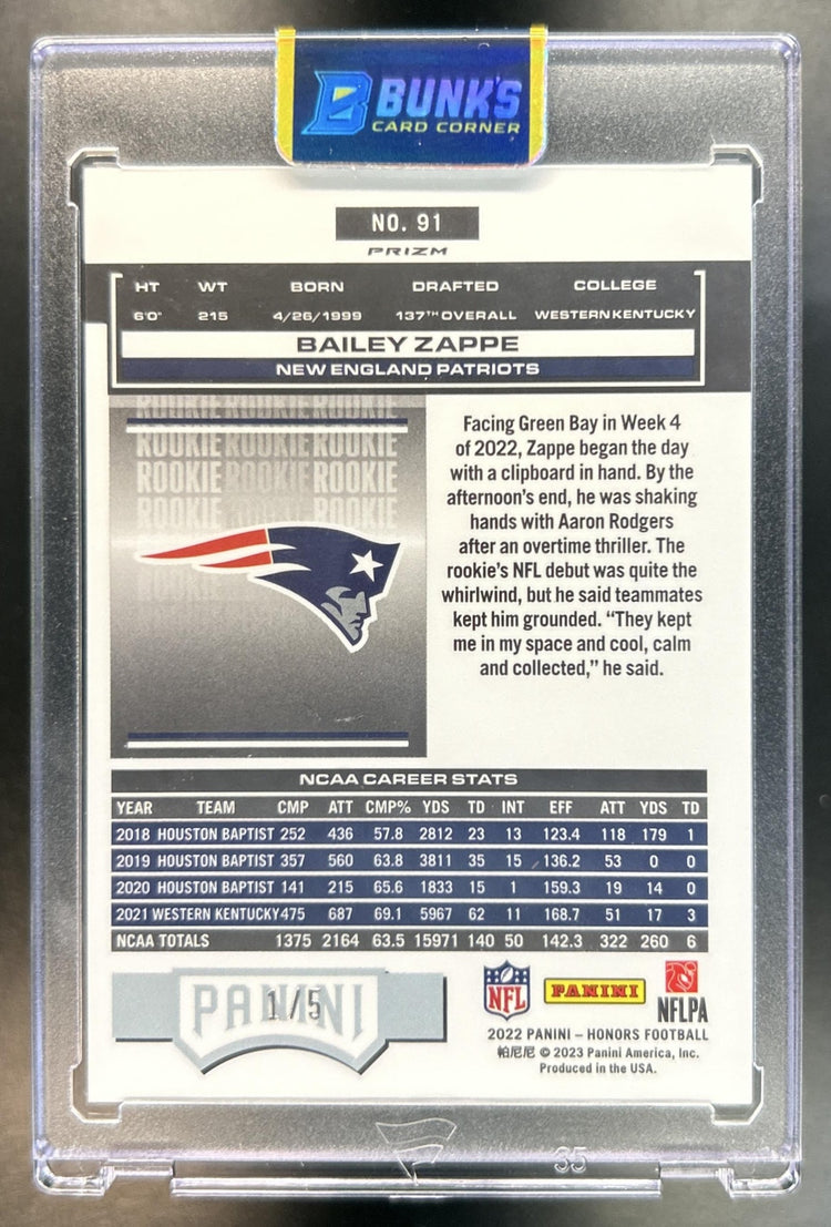Bailey Zappe back image