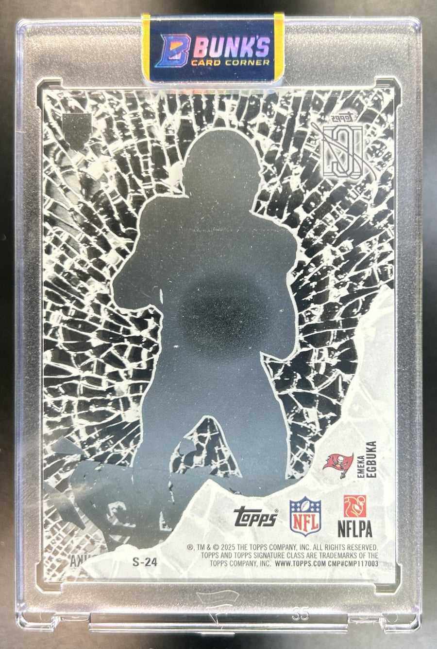 Emeka Egbuka 2025 Topps Signature Class #S-24 Shattered RC Buccaneers