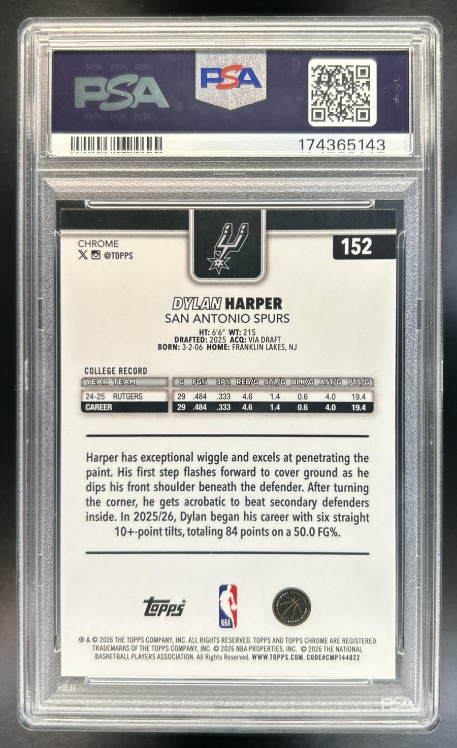 Dylan Harper back image