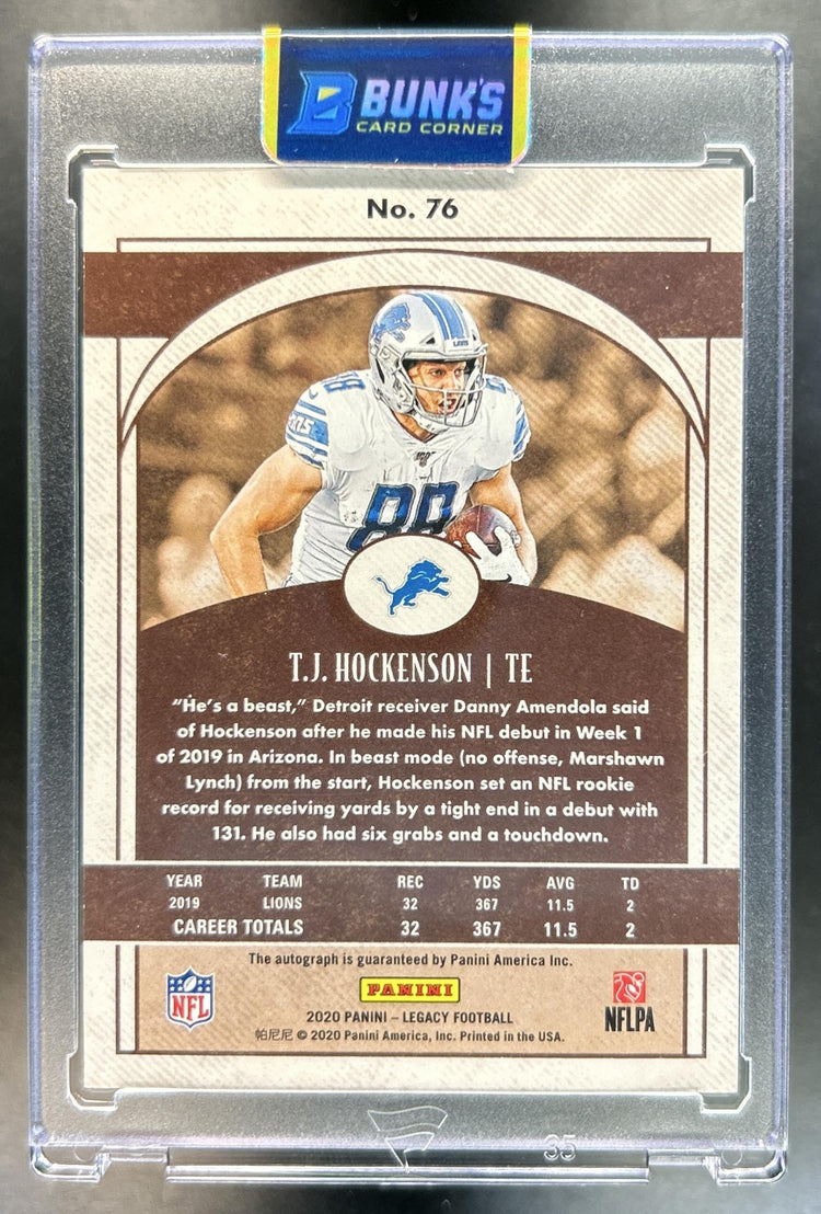T.J. Hockenson back image