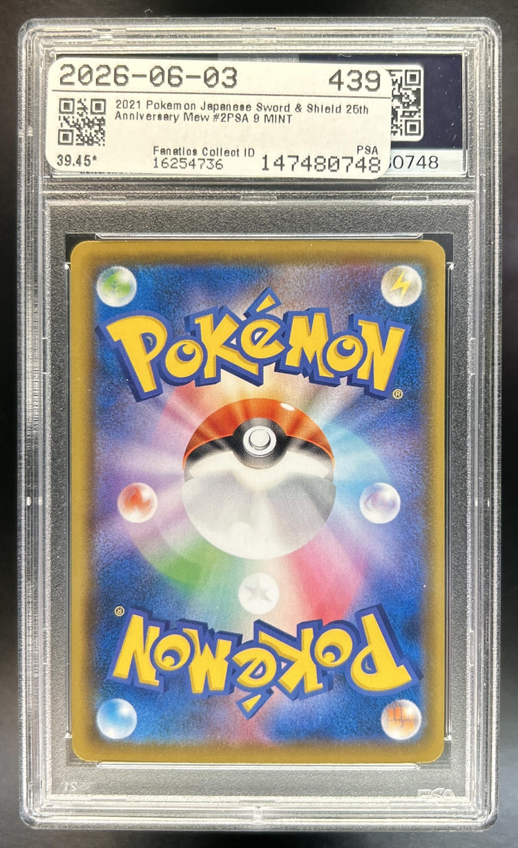 Mew Japanese 25th Anniversary Collection #002/028 PSA 9