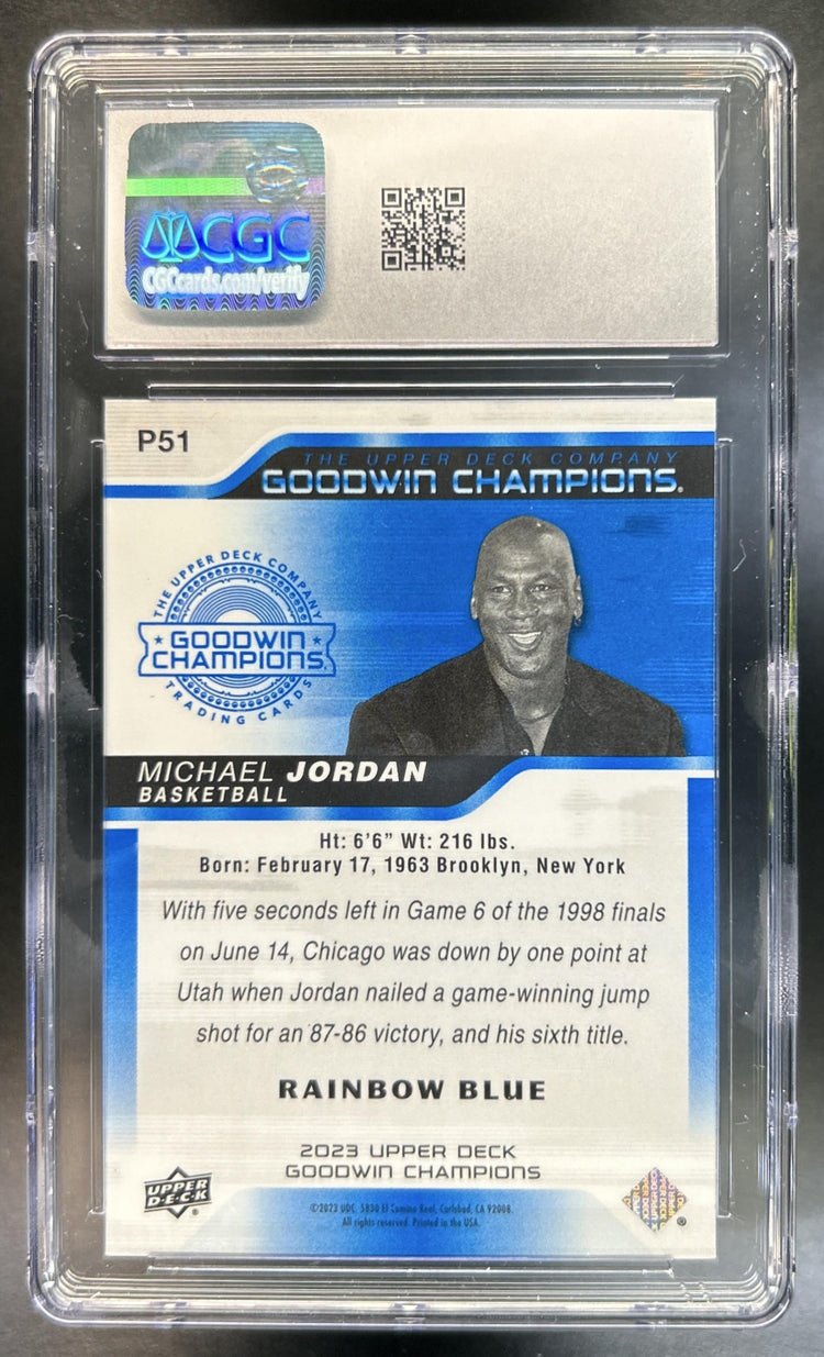 Michael Jordan Goodwin Champions #P51 Platinum Rainbow Blue