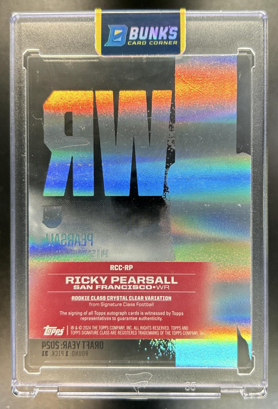 Ricky Pearsall back image