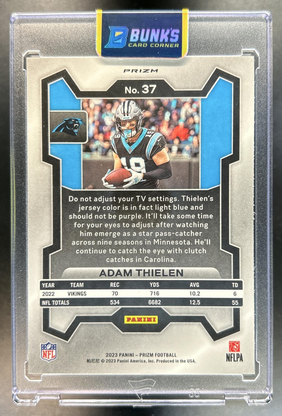Adam Thielen back image