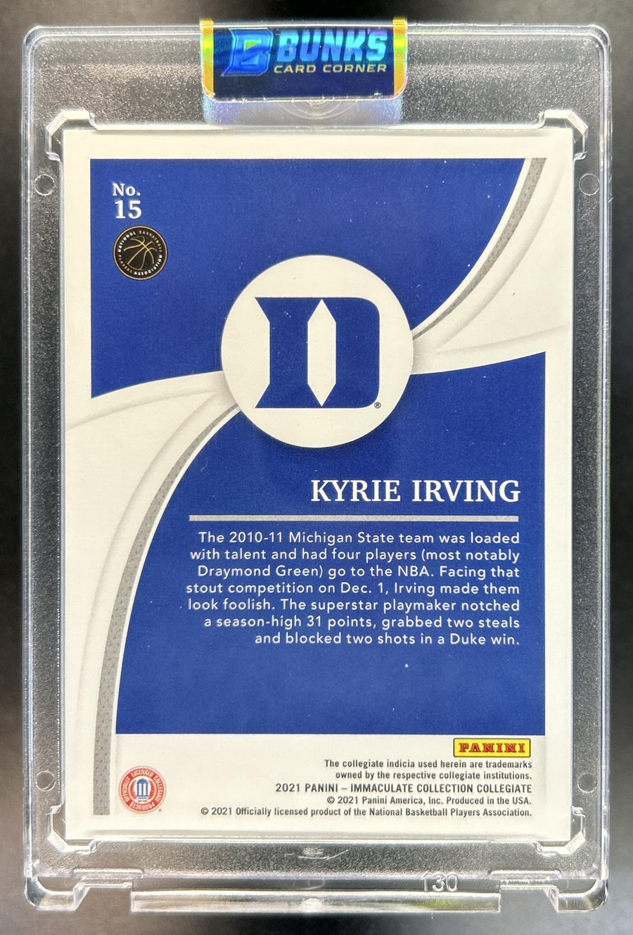 Kyrie Irving 2021-22 Panini Illusions #15 Mystique Gold 6/10 Nets