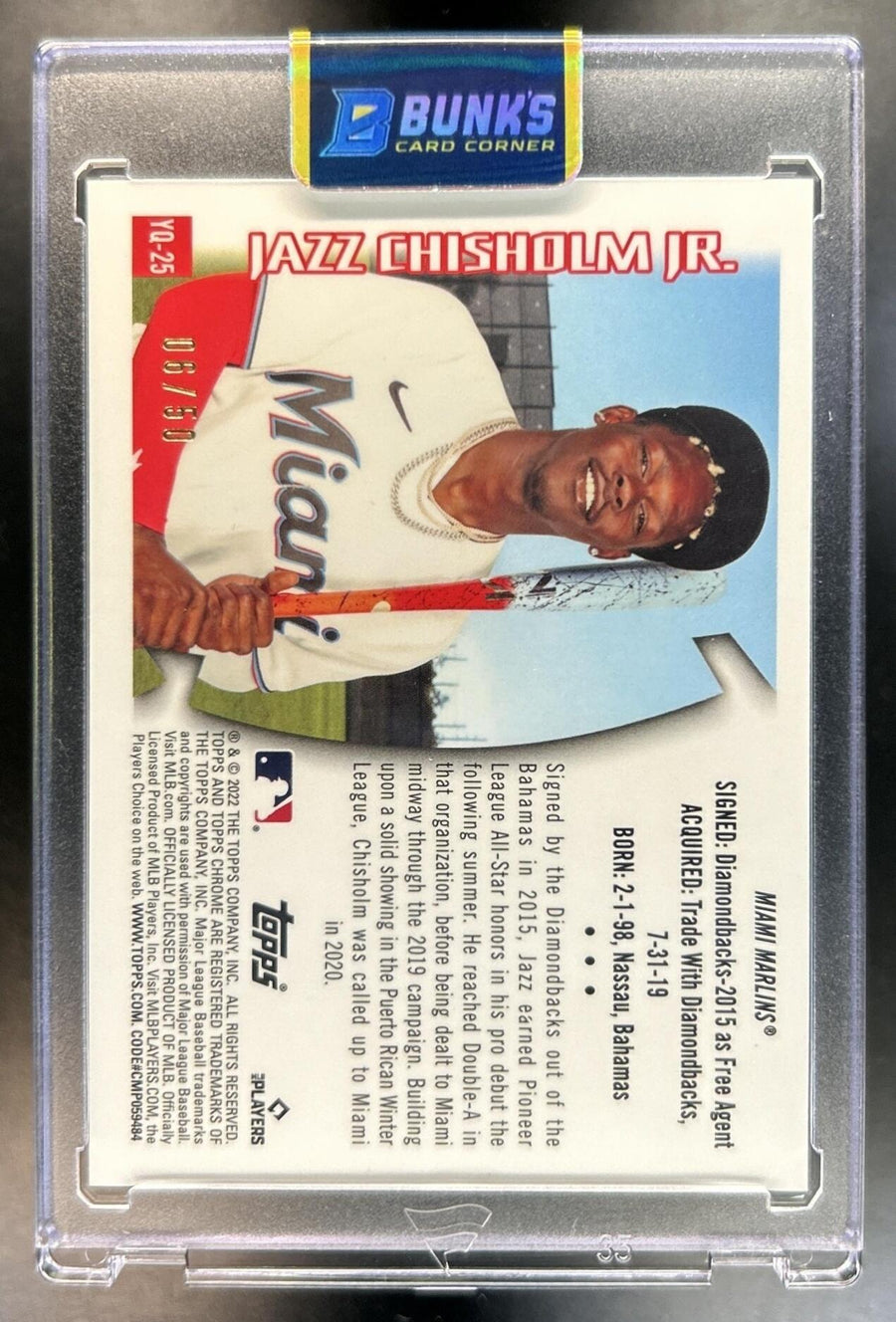 Jazz Chisholm Jr. back image