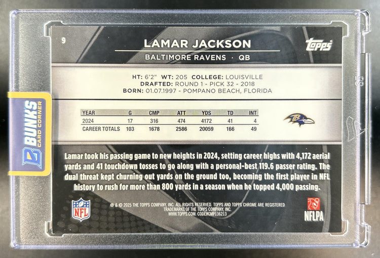 Lamar Jackson back image