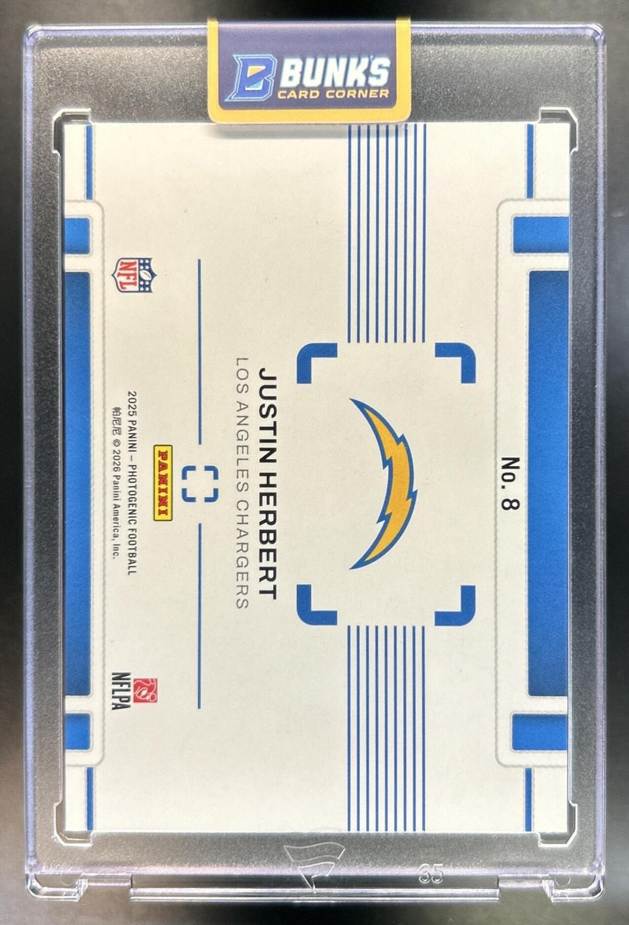 Justin Herbert back image