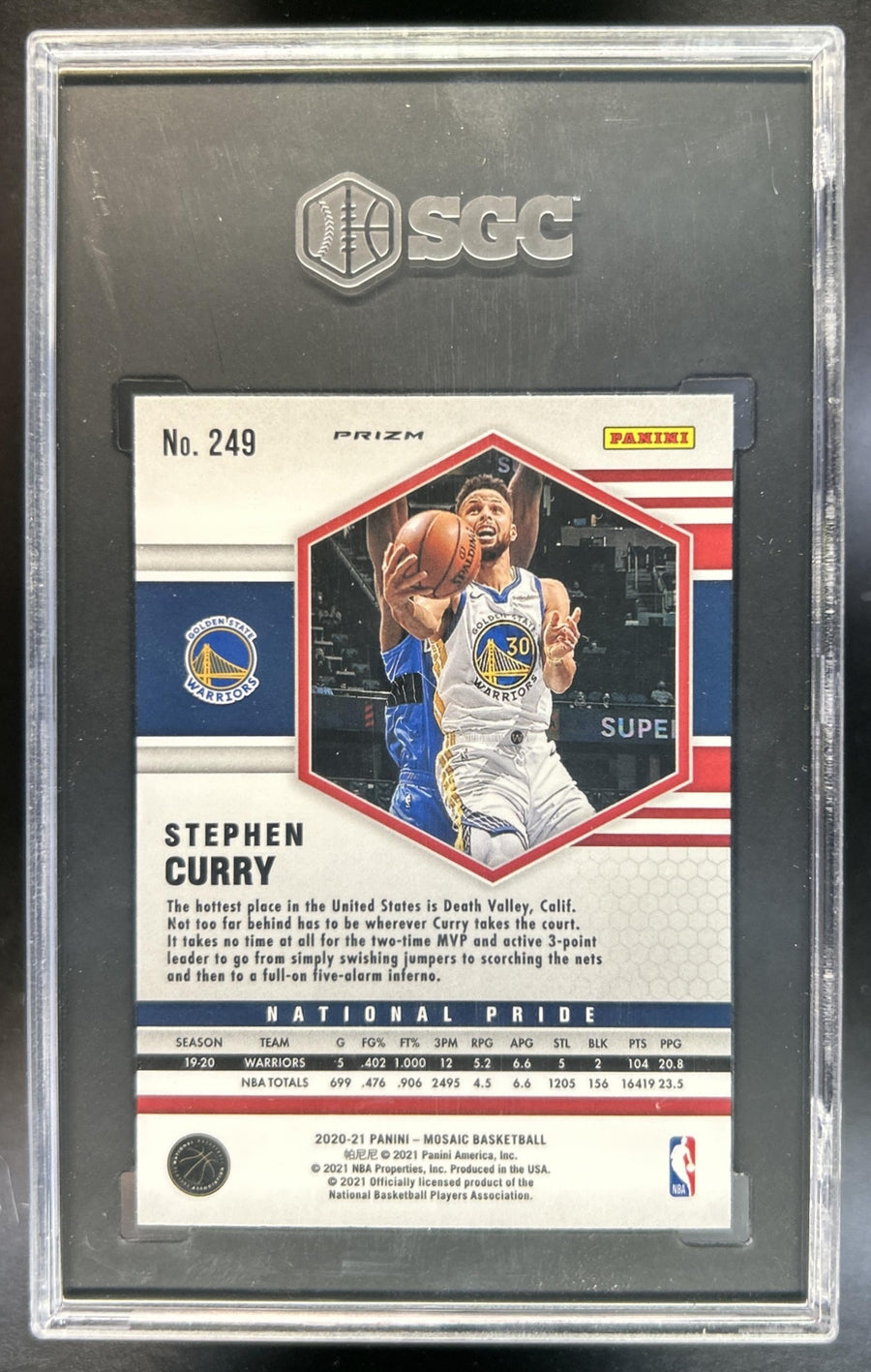 Stephen Curry back image