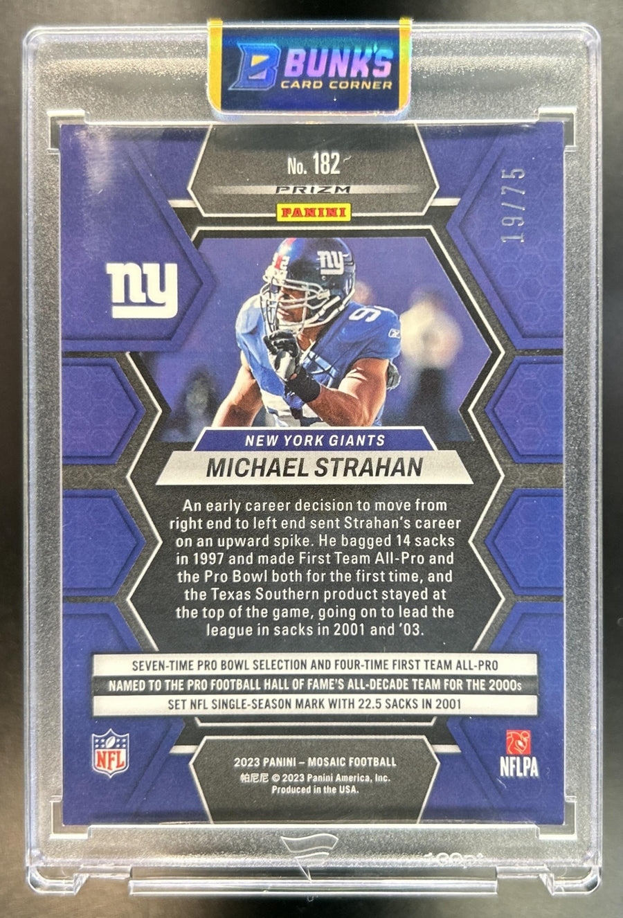 Michael Strahan back image