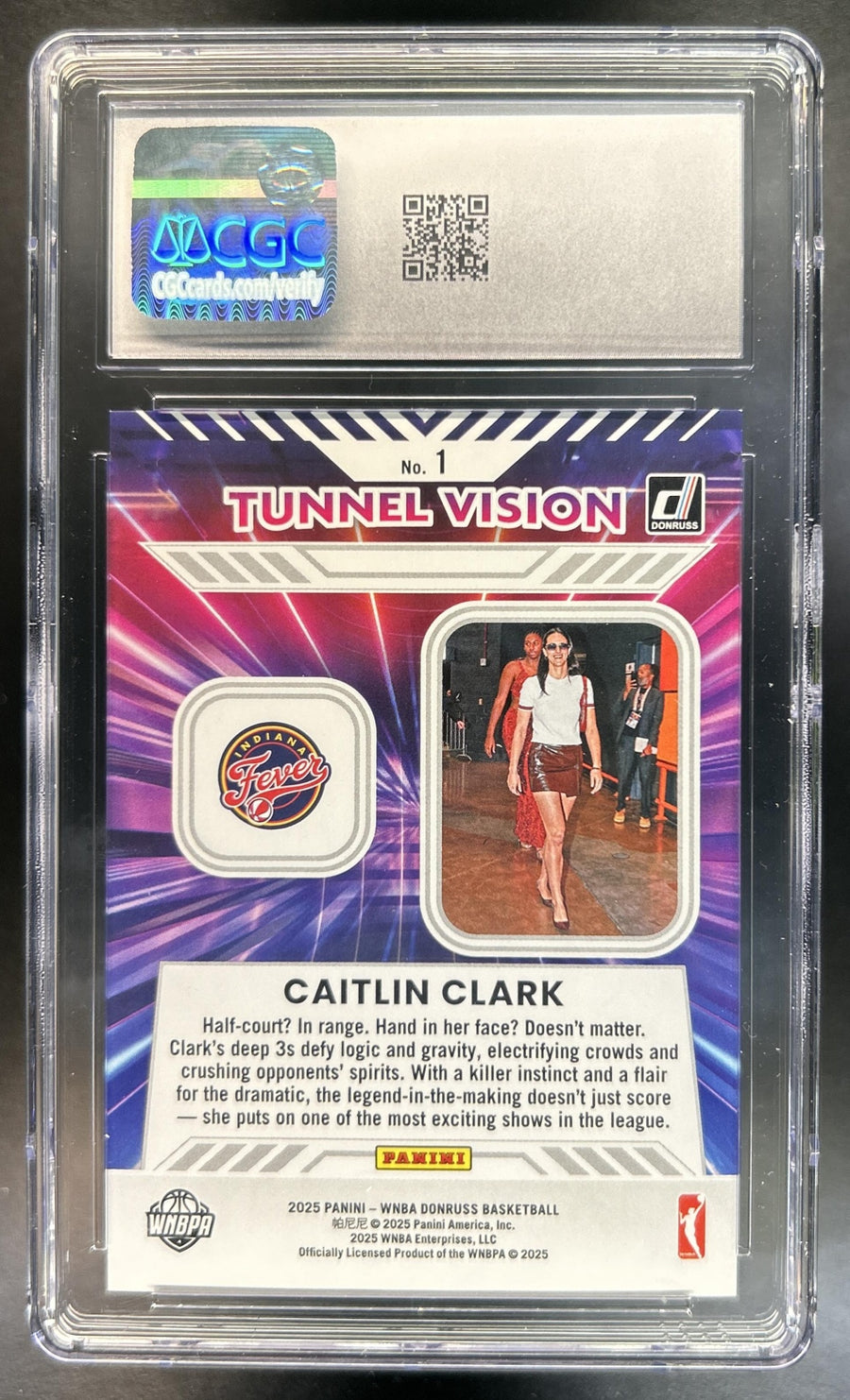 Caitlin Clark back image