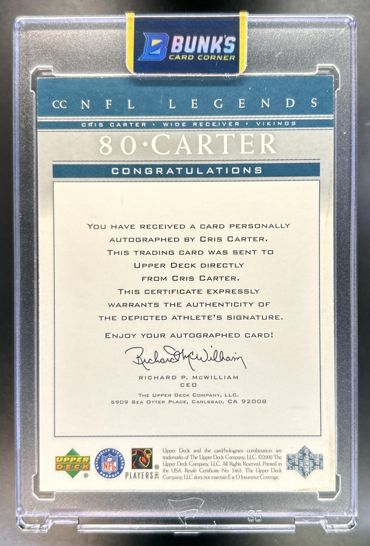 Cris Carter back image