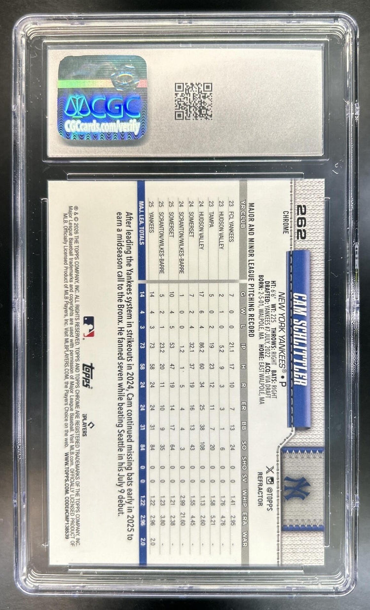 Cam Schlittler back image