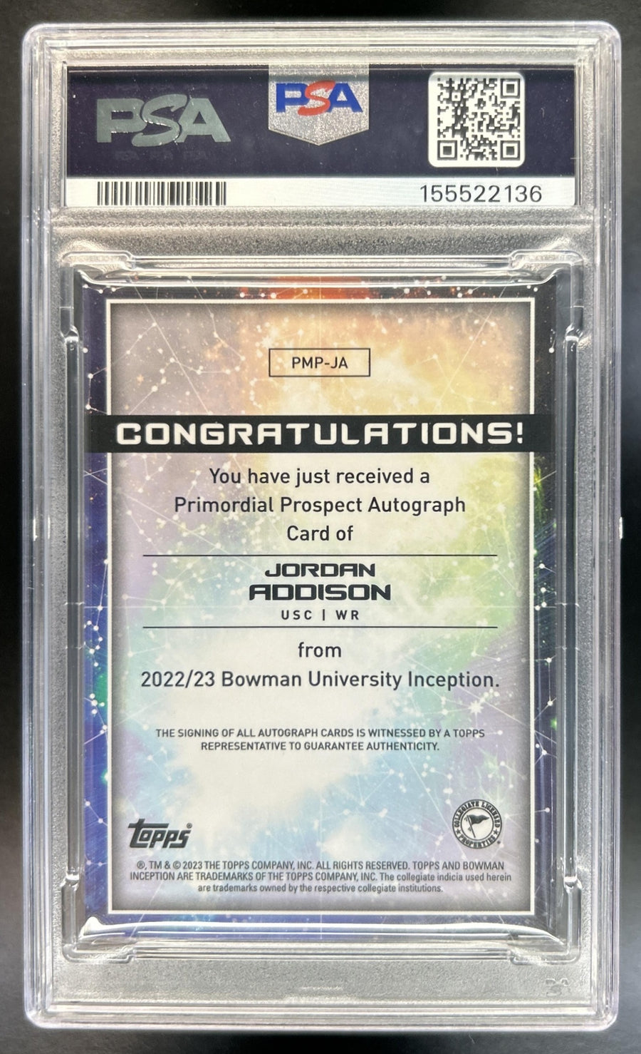 Jordan Addison back image